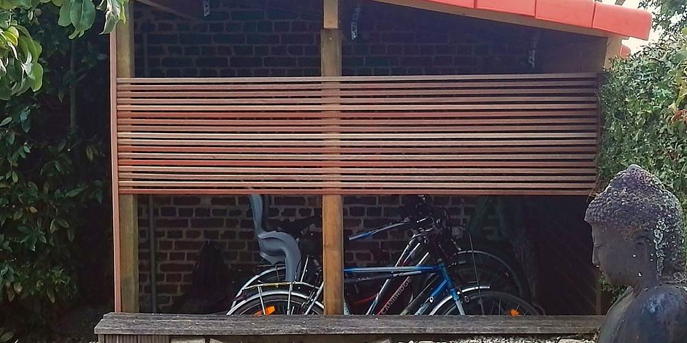 Abris couvert pour vélos