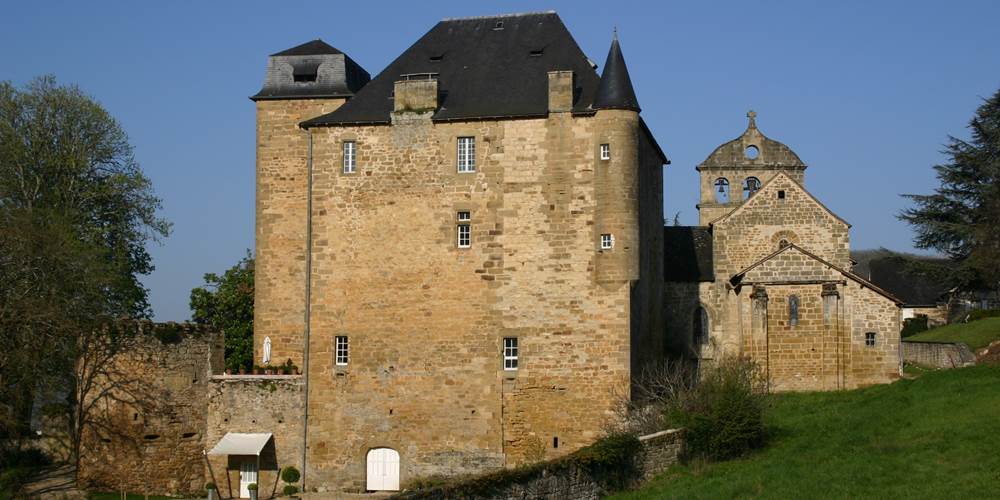 l'arrivée au chateau de Lissac