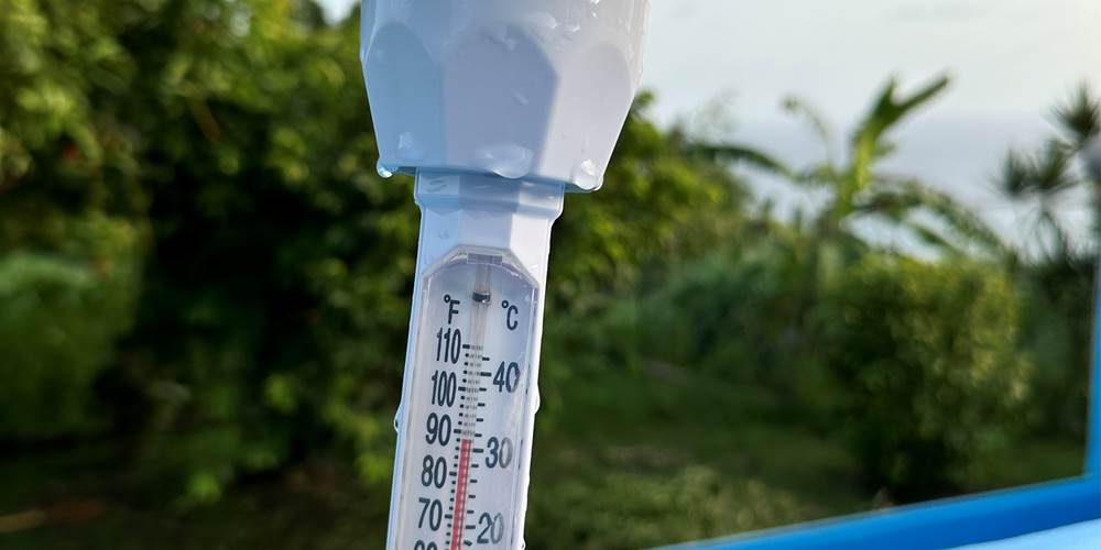 La température de la piscine