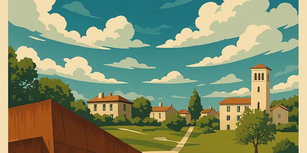 poster oradour sur glane pour le clos des hirondelles en limousin