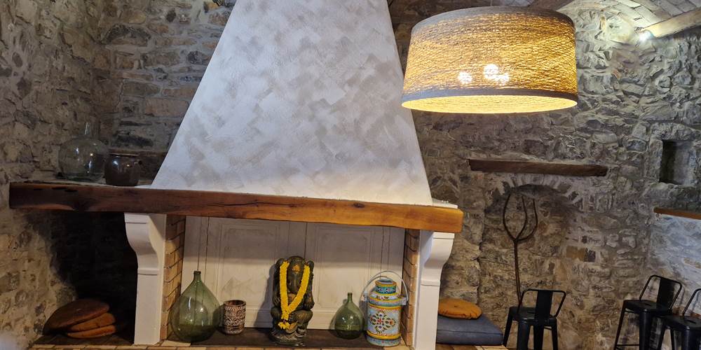 Premier salon - cheminée décorative