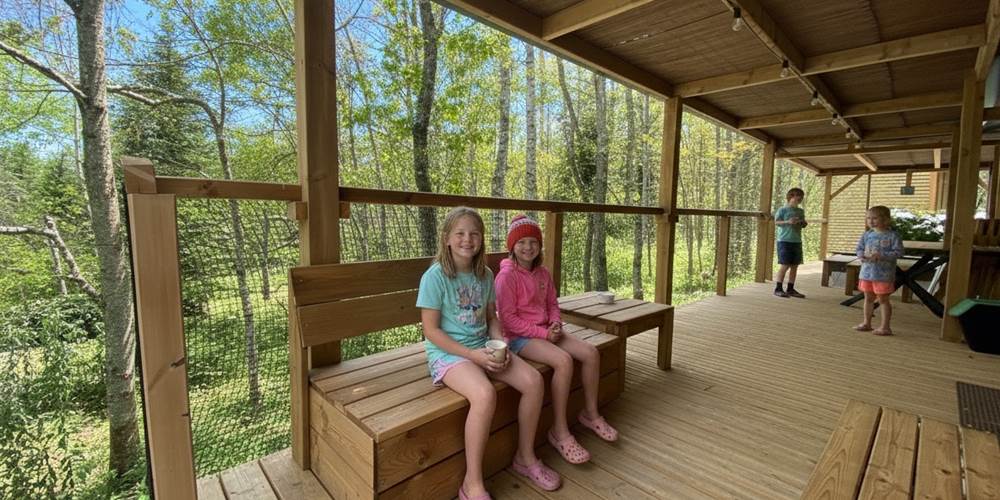 Grande Terrasse couverte vue sur la Forêt