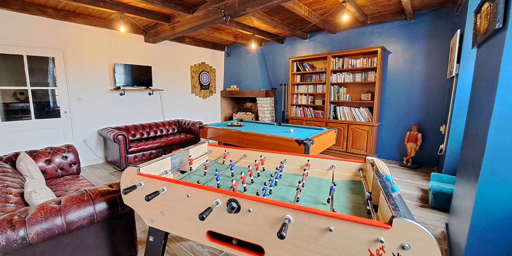 Le Moulin Etourneau - La Villa des Lettres, gîte de caractère et spacieux pour 14 personnes- salle de jeux