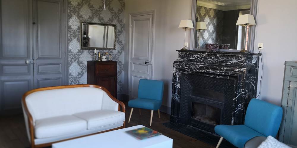 Maison Courbarien chambre d'hôtes en Creuse - salon cheminée