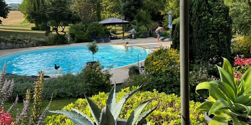 vue sur la piscine