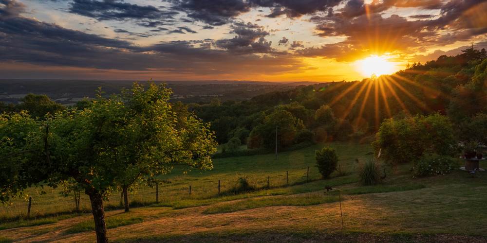 nature campagne coucher de soleil
