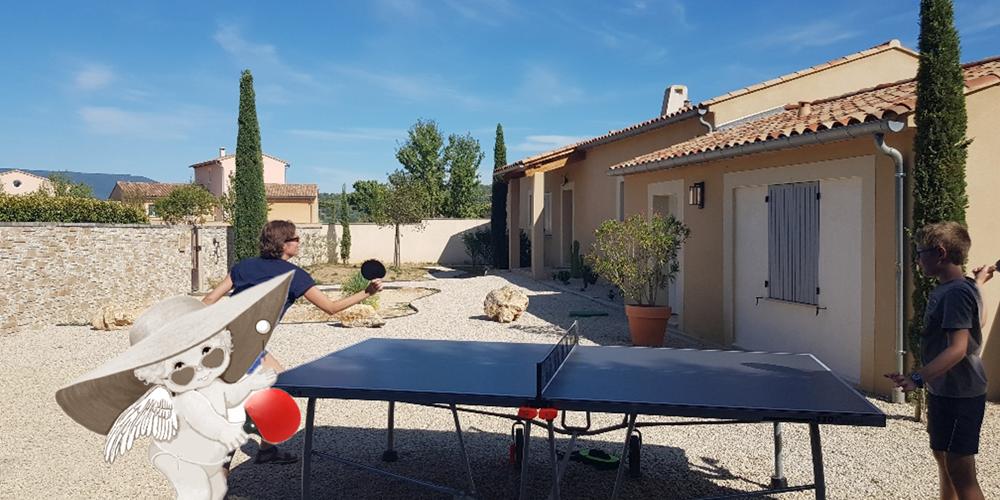 Ping pong gîte Luberon Lub'heureux en Provence