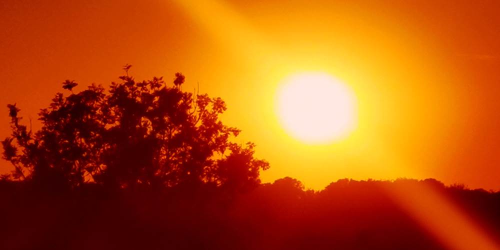 couché de soleil vu du gite