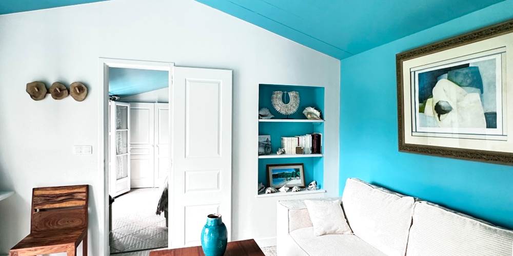 salon chambre bleue