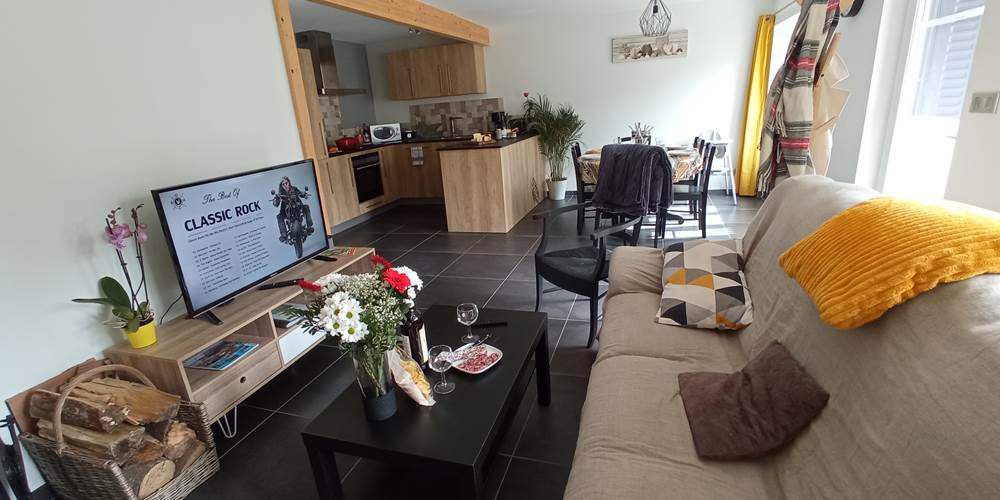 Une pièce de vie chaleureuse