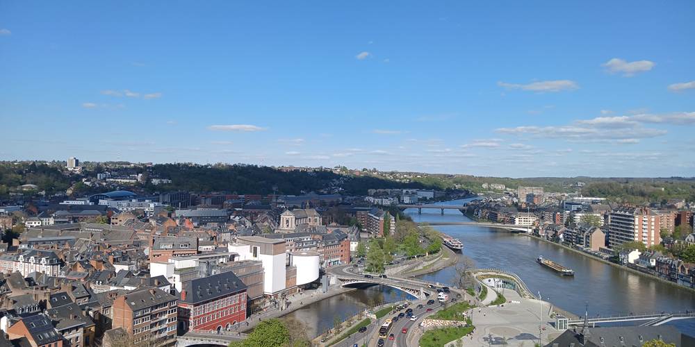 vue de Namur depuis la Citadelle