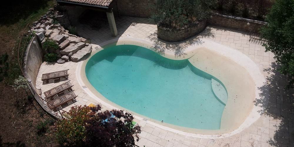 La piscine vue d'en haut