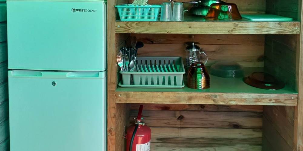 LE COIN FRIGO/VAISSELLE POUR CHAQUE BUNGALOW
