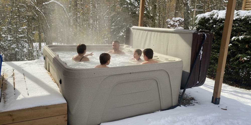 Spa privatif chauffé à 38°C