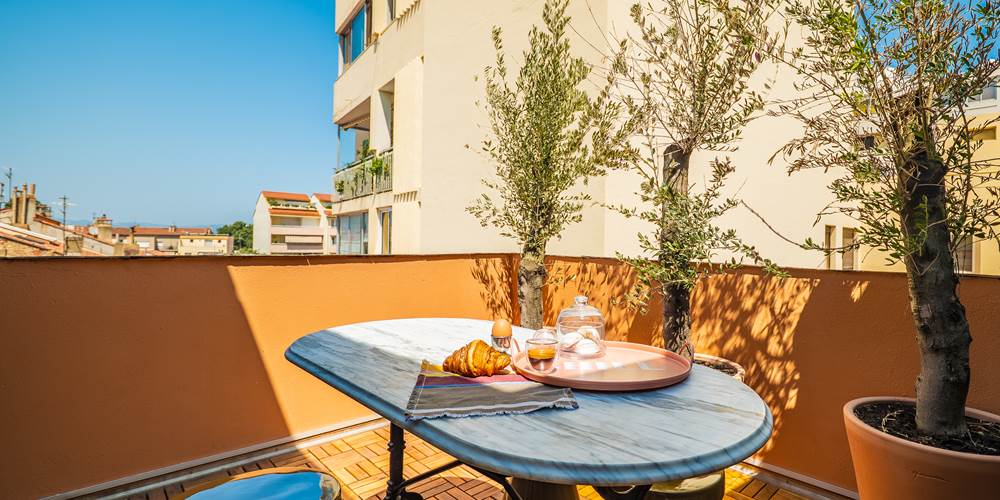 Terrasse est, parfaite pour démarrer la journée.