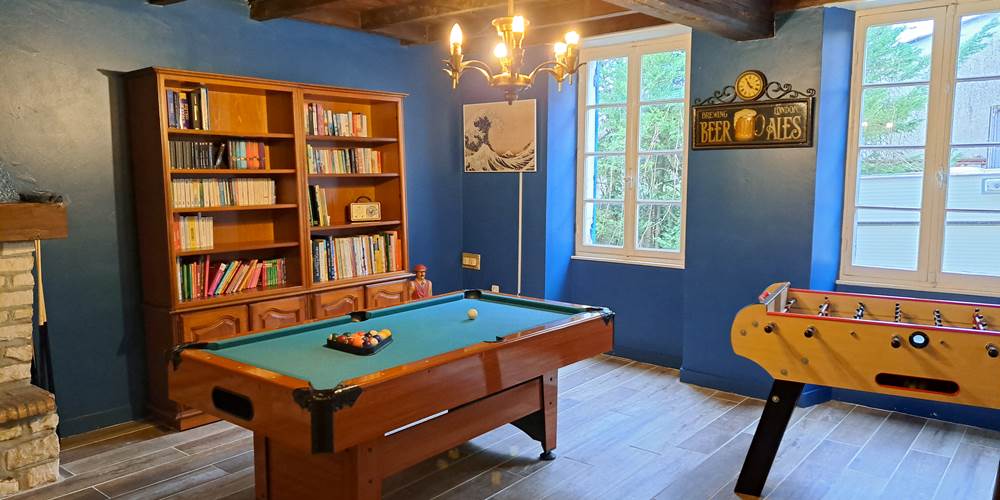 Le Moulin Etourneau - La Villa des Lettres, gîte de caractère et spacieux pour 14 personnes - salle de jeux