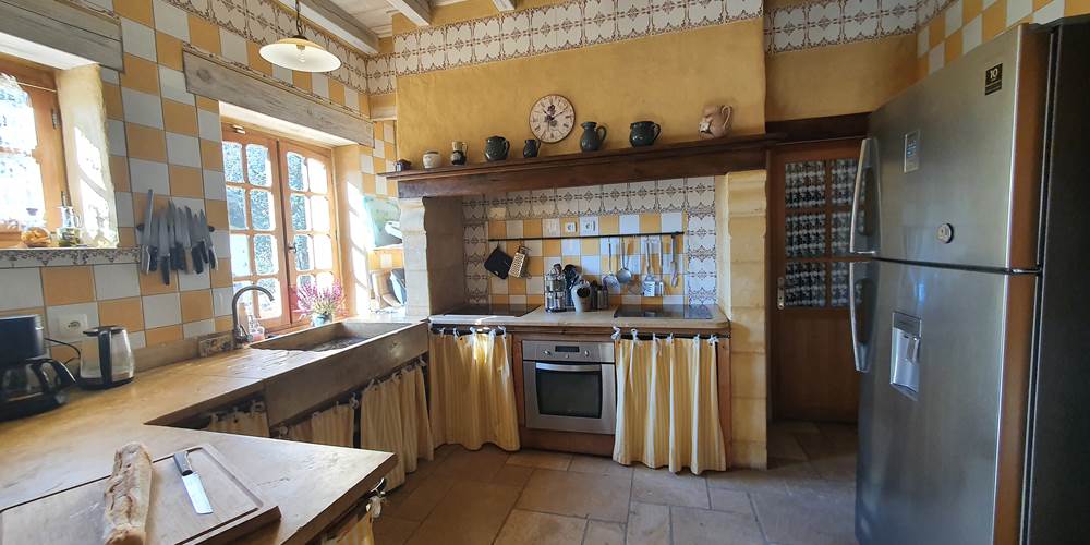 cuisine avec grand frigo