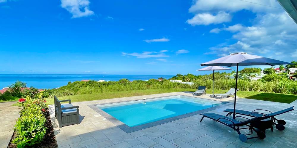 Vue mer des Caraibes à 180 degrés