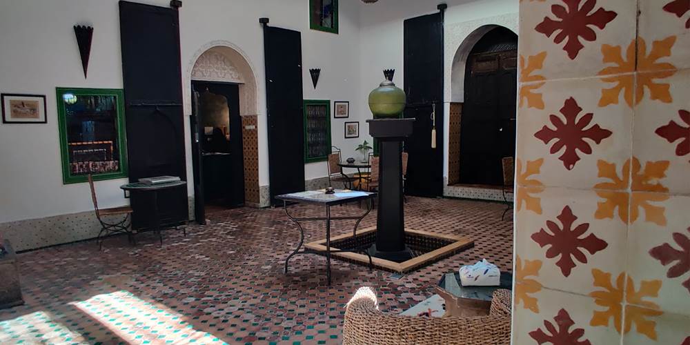 l'entrée de Riad