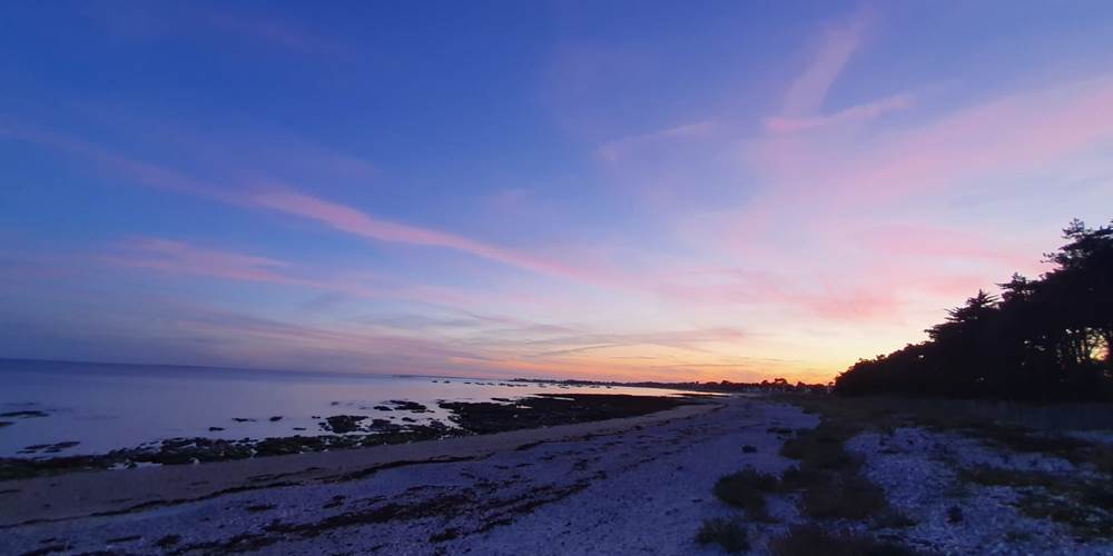 Coucher de soleil sur la plage - Sarzeau - Golfe du Morbihan