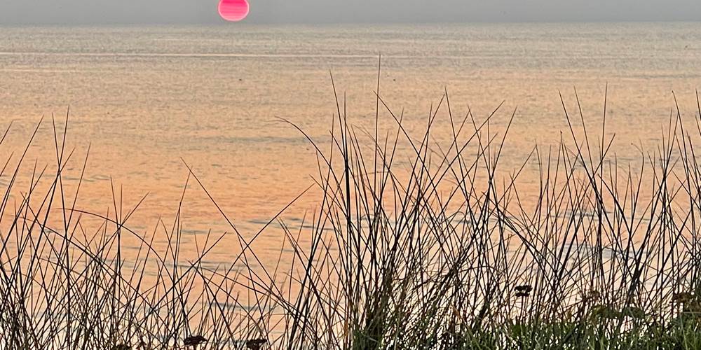 couche de soleil à Guidel plage