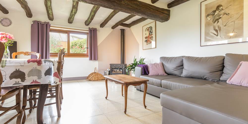 Pièce à vivre -Gîte du Petit Coq - aux3nidsfleuris