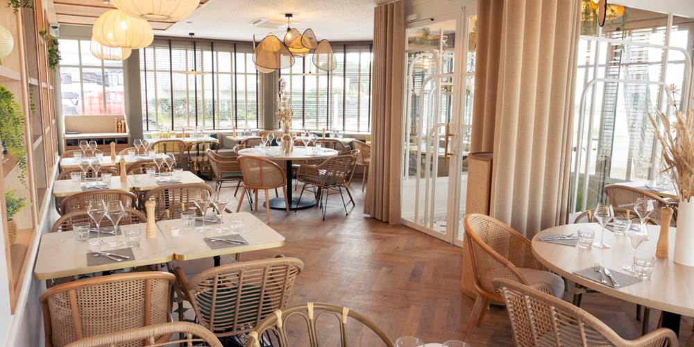 hotel La Villa Rose Marie Saint Brevin océan chambre familiale 4 personnes lit double lit superposé douche petit déjeuner diner restaurant terrasse sous les pins