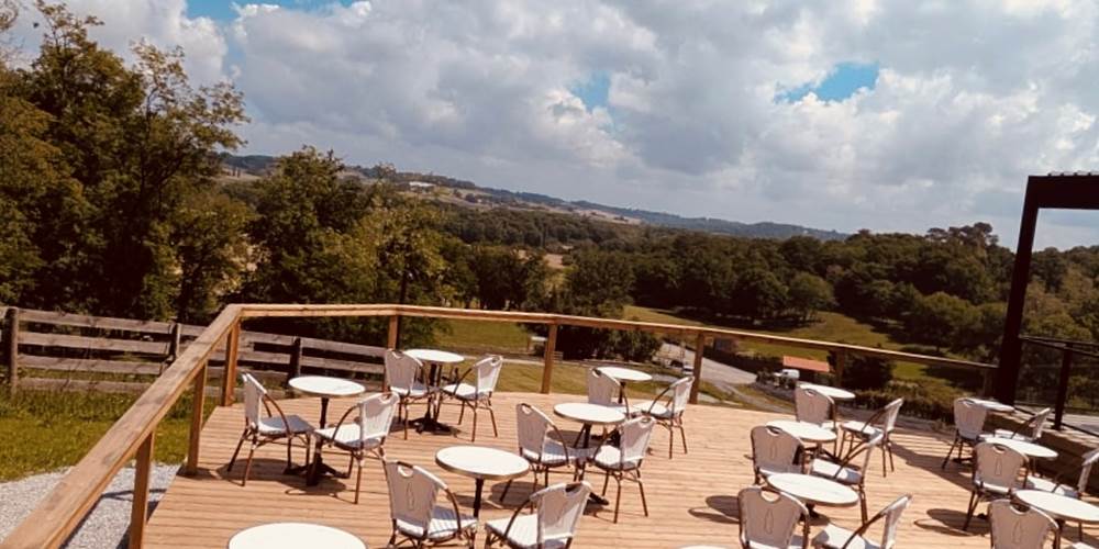 Vue terrasse bois