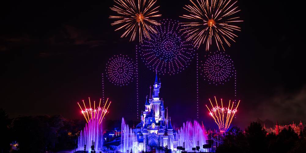 Feu d'artifice Parc Disney
