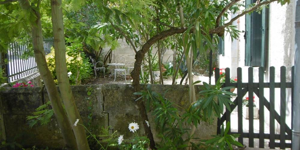 le petit jardin à l'entrée