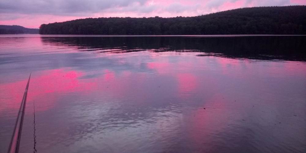 Coucher de soleil sur le lac