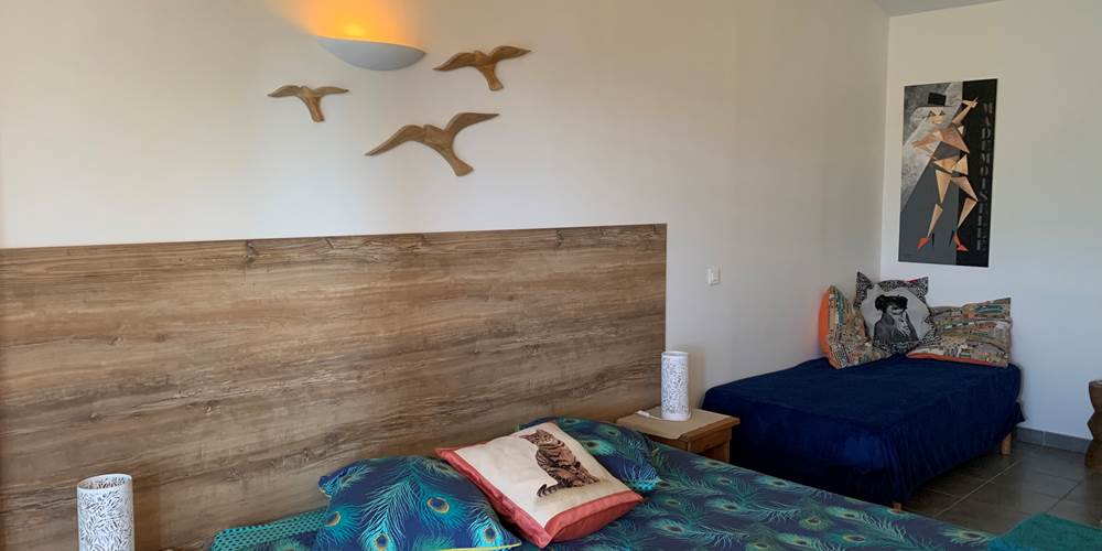 Chambre "Jasmin" pour 1, 2 ou 3 pers.  solo ou couple