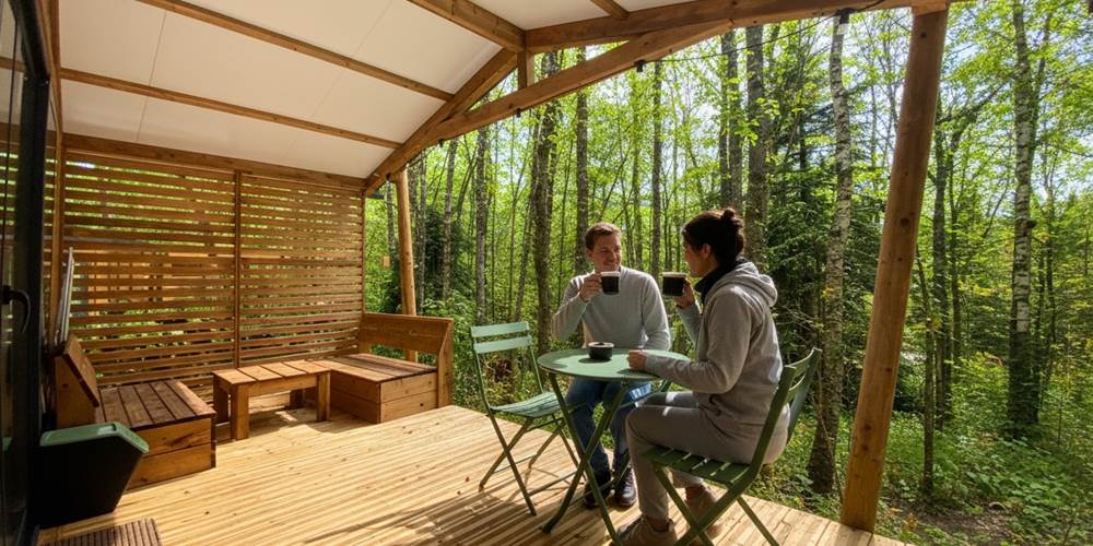 Grande Terrasse couverte avec vue sur la Forêt