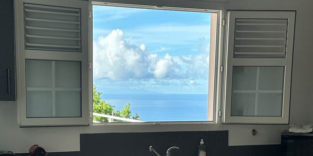 La vue de la cuisine !
