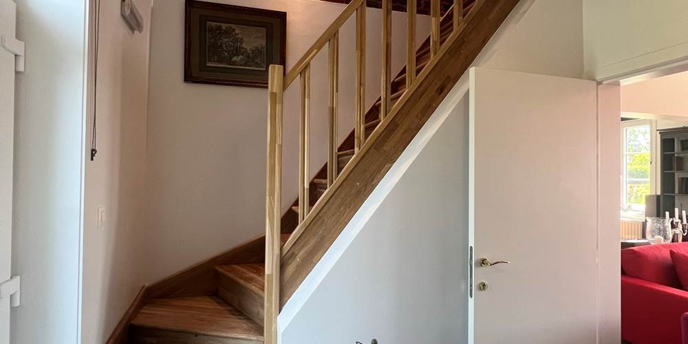 L'escalier du vestiaire