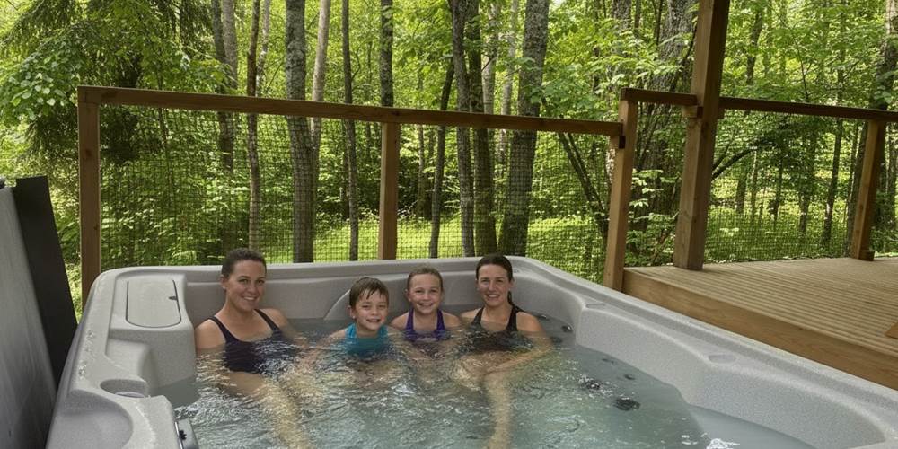 Spa privatif chauffé à 38°C sans vis à vis