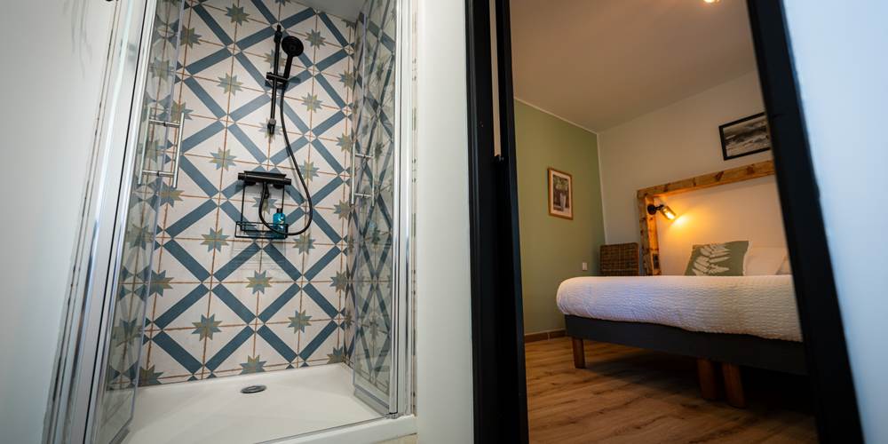 Chambre les fougères: la douche
