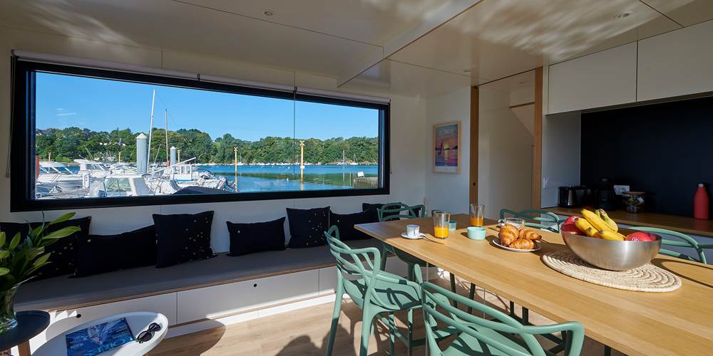 Lodge boat Lorient | espace cuisine