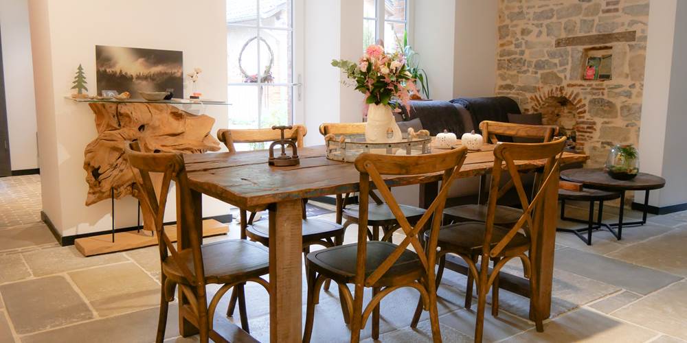 Table à manger rustique cuisine