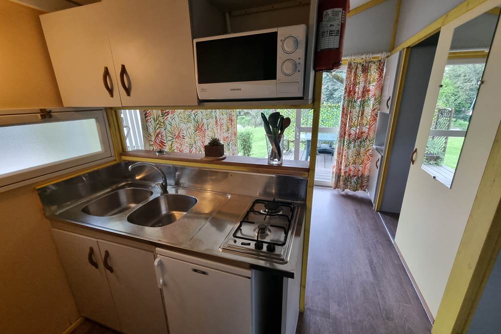 Cuisine du Chalet au Camping L'Orée Des Cévennes