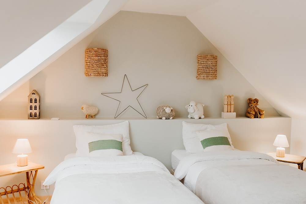 Chambre lits twins, Le Jardin de l'Ecurie