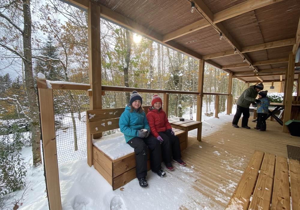 Grande terrasse couverte