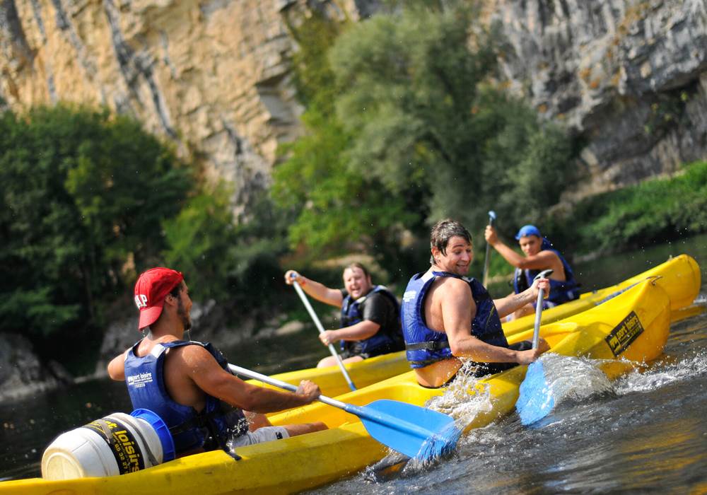 Descente en canoë sur la rivière Dordogne