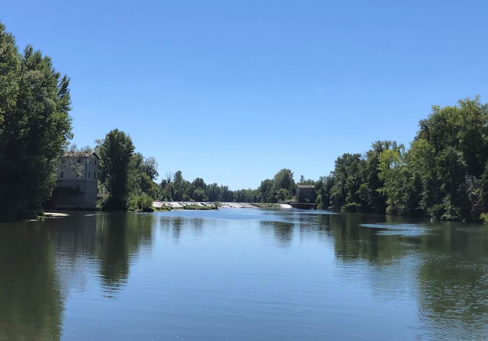 Chaussée de Corbarieu sur le Tarn