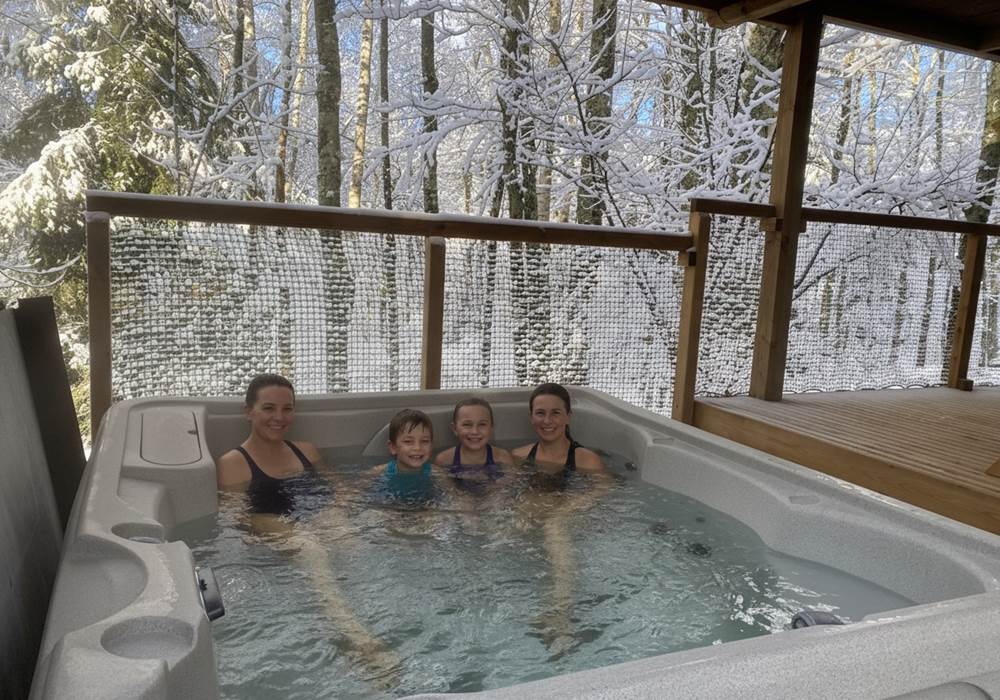 Spa privatif chauffé à 38°C