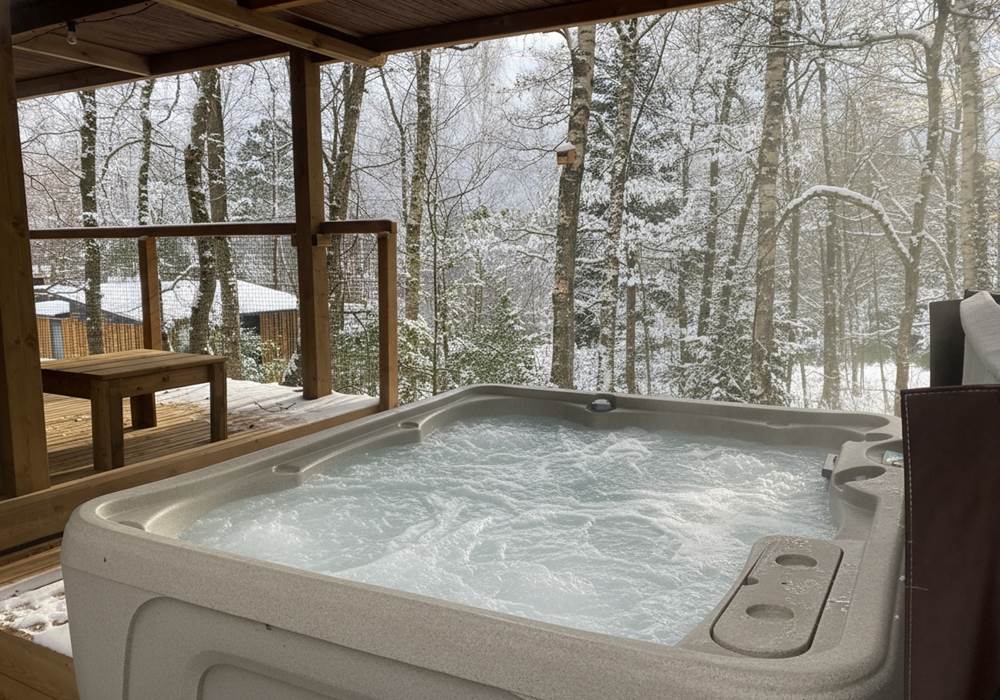 Spa privatif chauffé à 38°C