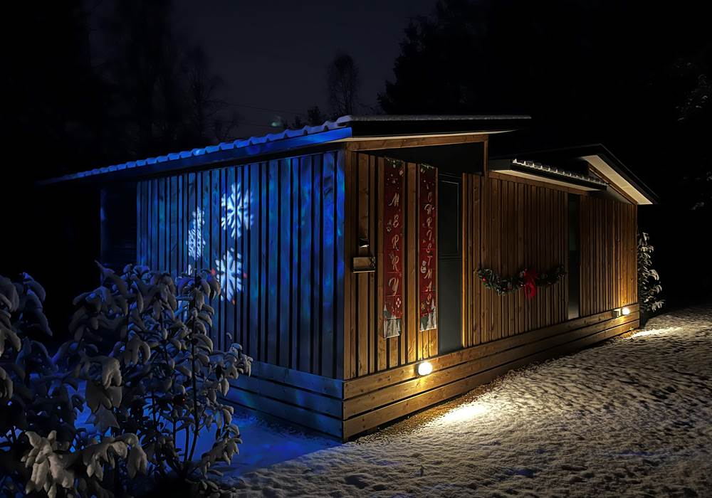 HY•Lødge Spa-5pers en hiver de nuit