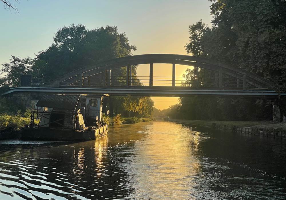 Pont Bow-String sur le Canal de Garonne vers Golfech