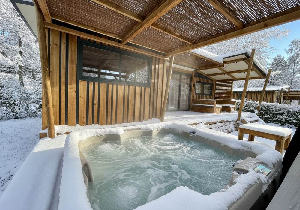 Spa privatif chauffé à 38°C