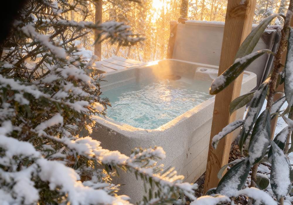 Spa privatif chauffé à 38 °C